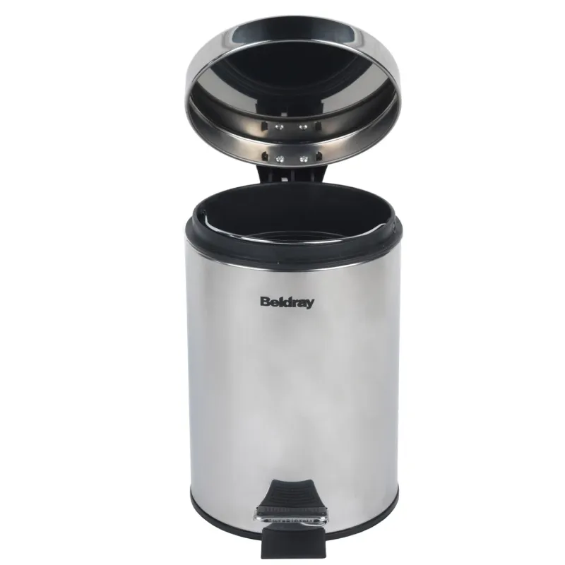 Beldray LA038098SSPFEU7 Soft-Close Pedal Bin 3 Litre, Stainless Steel