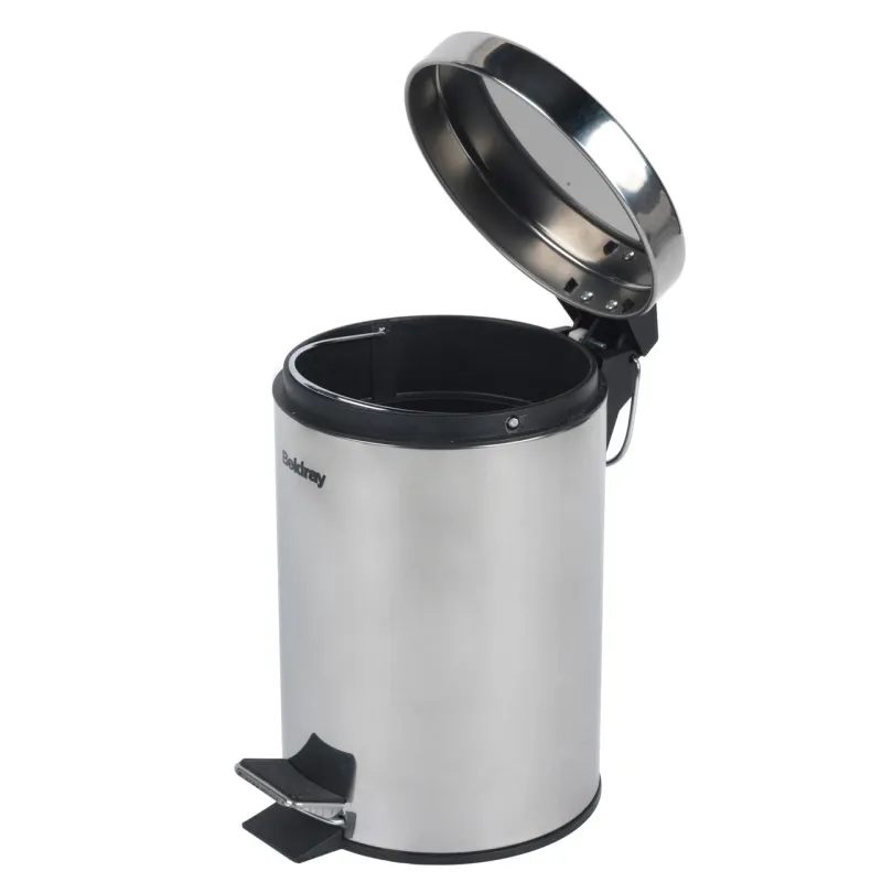 Beldray LA038098SSPFEU7 Soft-Close Pedal Bin 3 Litre, Stainless Steel