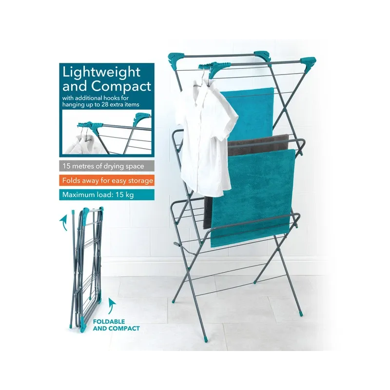 Beldray LA050397FSDUNX1FPEU7 Elegant 3-Tier Clothes Airer