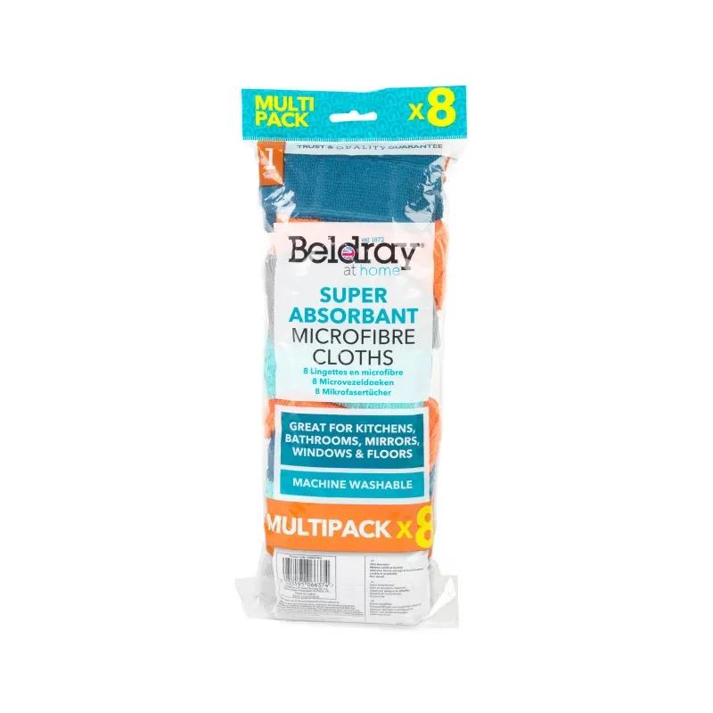 Beldray LA066374FEU7 SUPER ABSORBENT MICROFIBRE CLOTHS