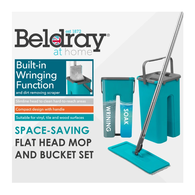 Beldray LA067234FEU7 Flathead Mop & Bucket Set