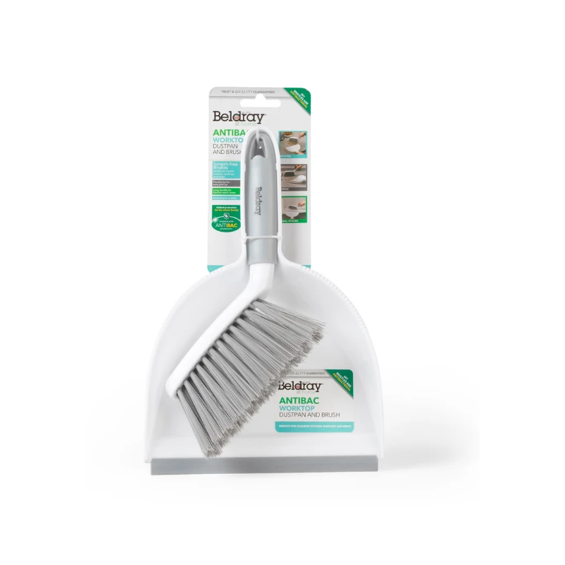 Beldray LA082664UFFEU7 Antibac Dustpan & Brush Set