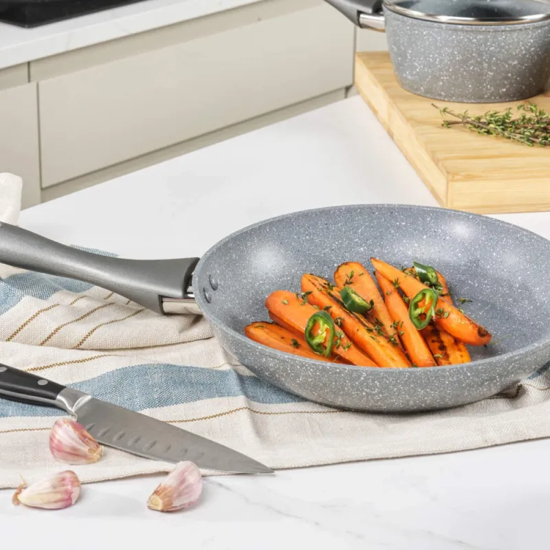 Salter BW02763G1EU7 Marblestone 24cm Frying Pan