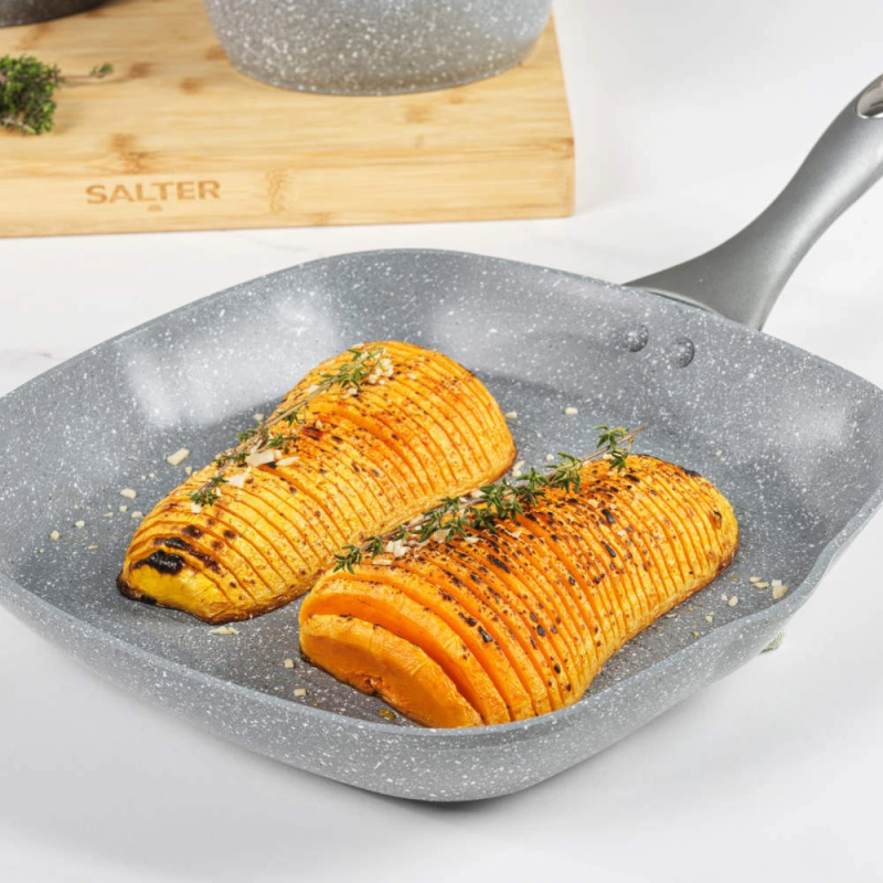 Salter BW02773G1EU7 Marblestone 28cm Griddle Pan