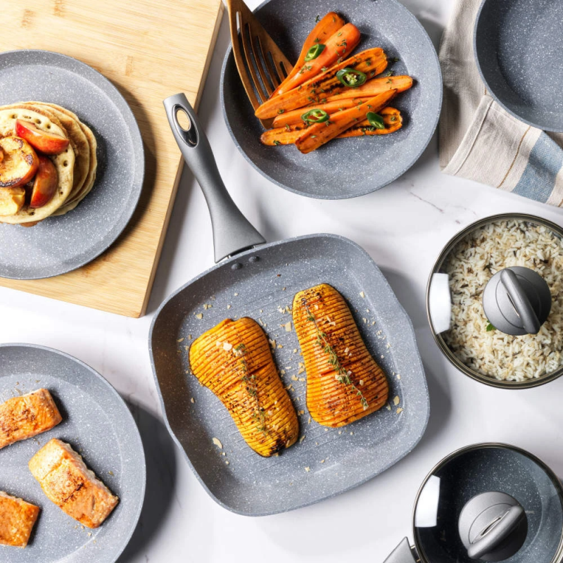 Salter BW02773G1EU7 Marblestone 28cm Griddle Pan