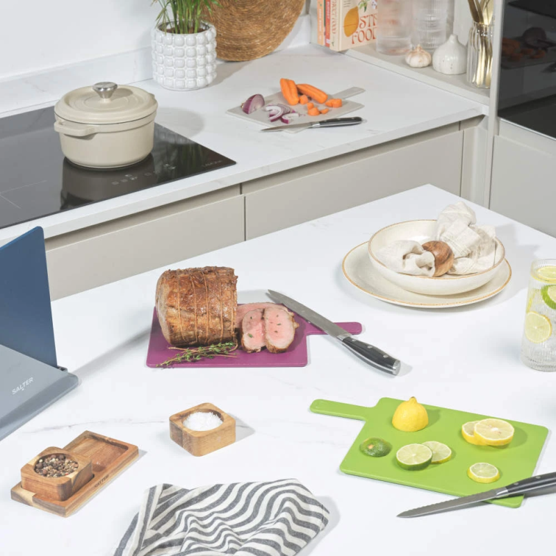 Salter BW047683EU7 Multicoloured 4-Piece Chopping Board Set