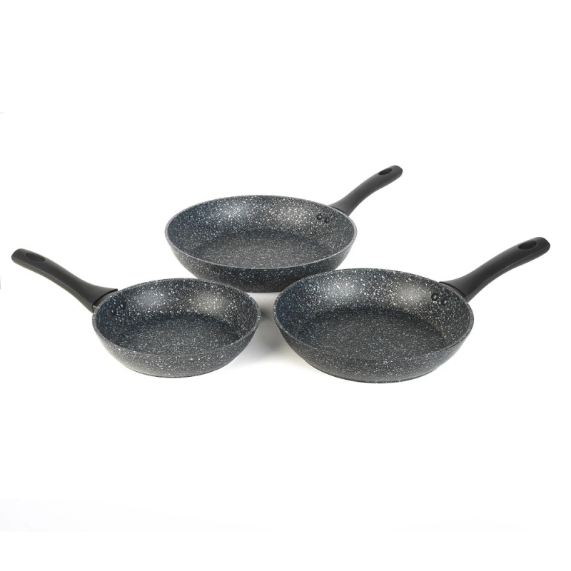 Salter BW06235S1BRMFOB Megastone 3-Piece Frying Pan Set - 20-24-28cm