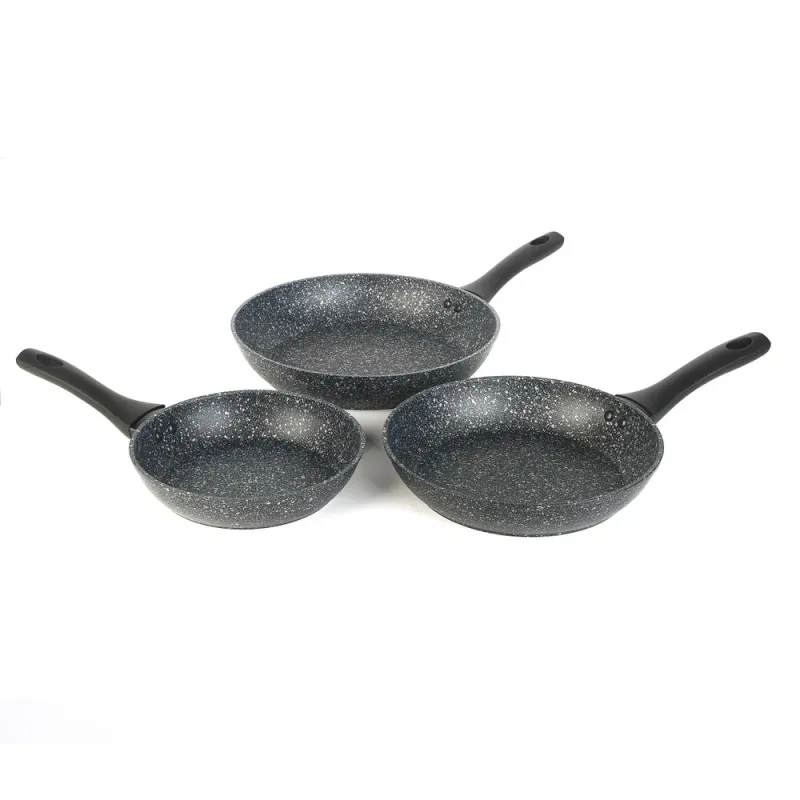 Salter BW06235S1BRMFOB Megastone 3-Piece Frying Pan Set - 20-24-28cm