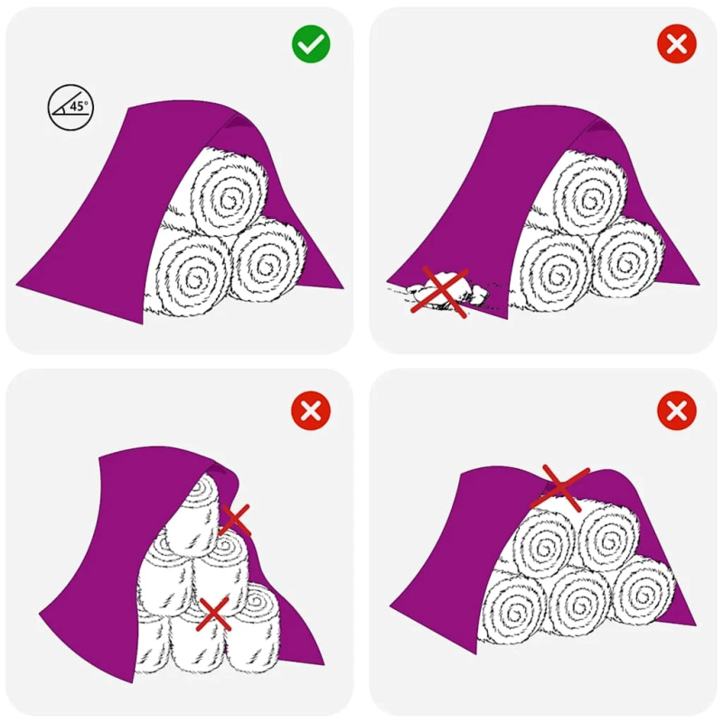 vidaXL siena kaudze 9,8x12,5 m 140 g-m² polipropilēns