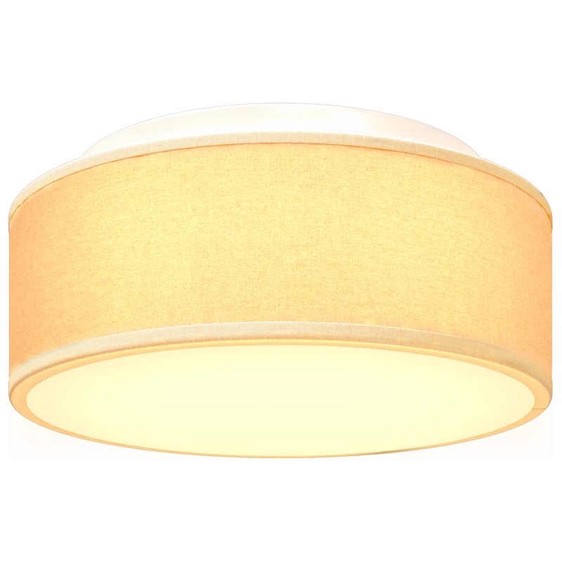 vidaXL Griestu lampa ar prožektoriem Balts 30 x 30 x 13,5 cm audums