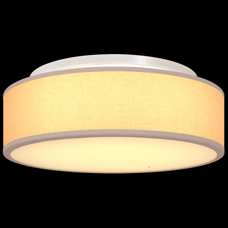 vidaXL Griestu lampa Pelēkbrūna 38 x 38 x 13,5 cm audums