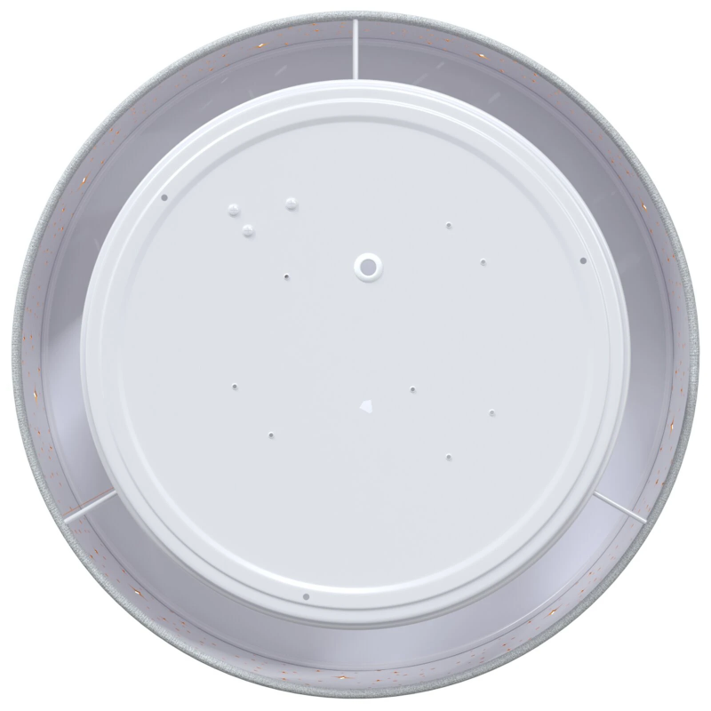 vidaXL Griestu lampa ar prožektoriem Pelēka 30 x 30 x 13,5 cm audums