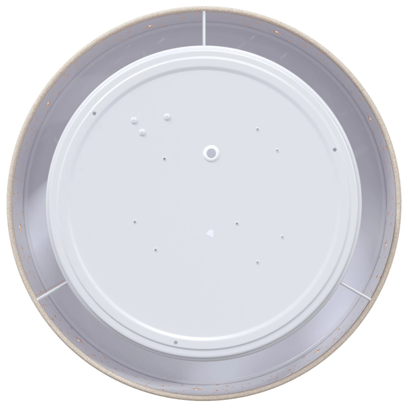 vidaXL Griestu lampa Pelēkbrūna 30 x 30 x 13,5 cm audums