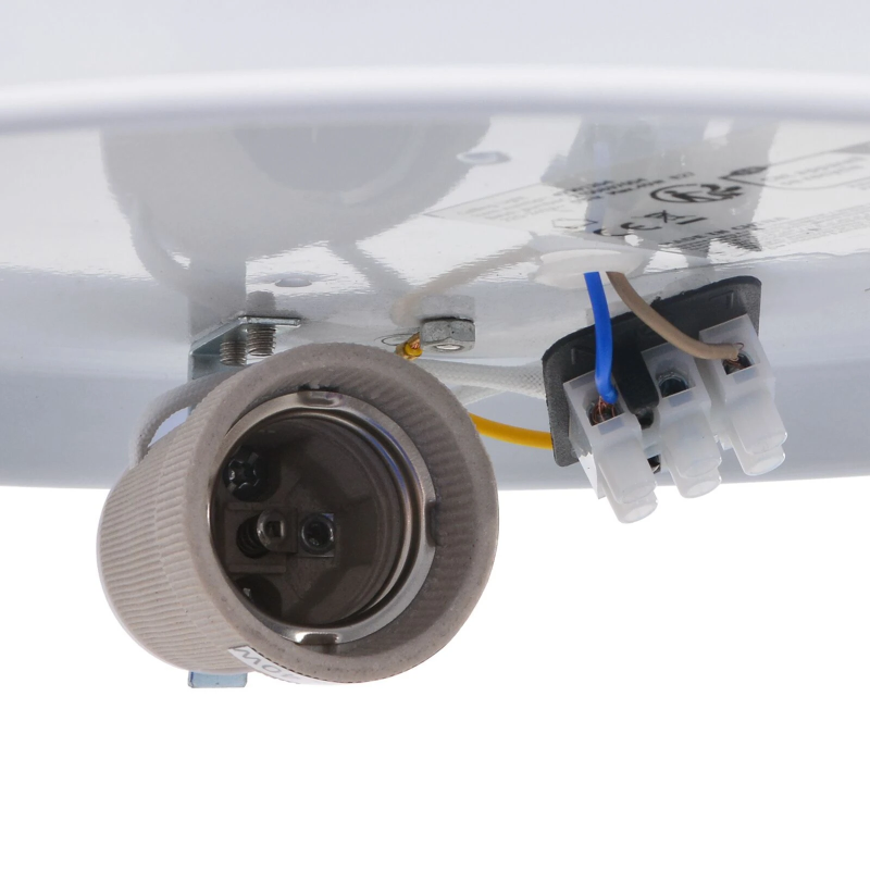 vidaXL Griestu lampa Pelēkbrūna 38 x 38 x 13,5 cm audums