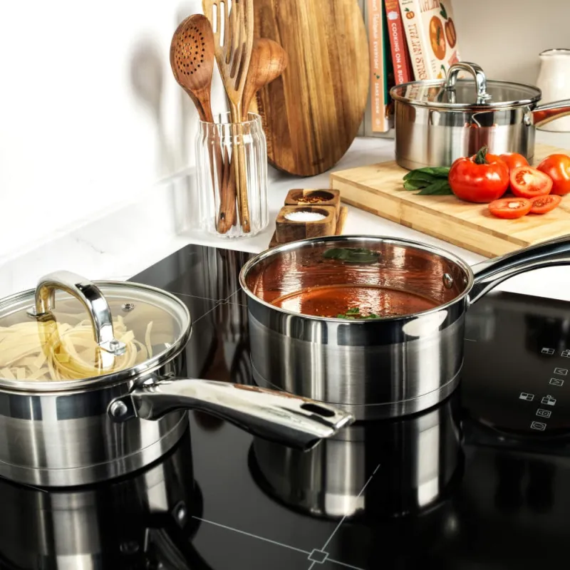 Salter BW06746EU7 Timeless Collection Stainless Steel 5 Piece Pan Set