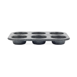 Salter BW07035BRMFOB Megastone 6 Cup Muffin Pan