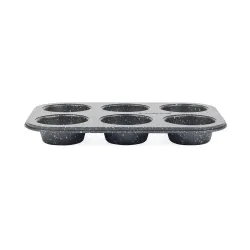Salter BW07035BRMFOB Megastone 6 Cup Muffin Pan