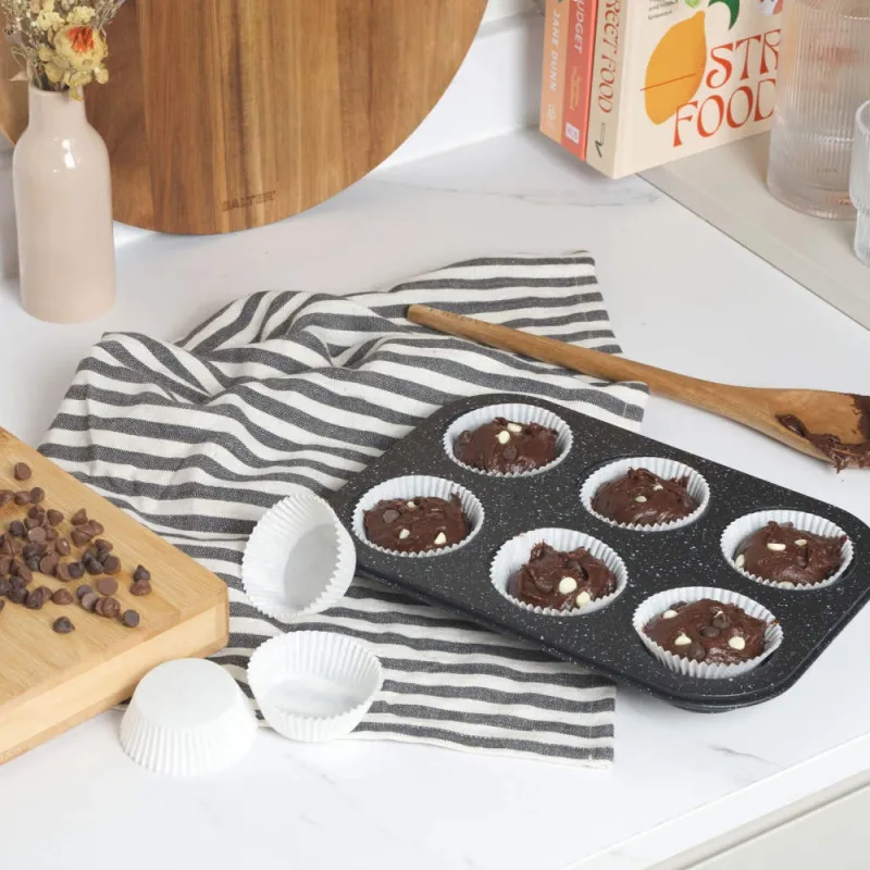 Salter BW07035BRMFOB Megastone 6 Cup Muffin Pan