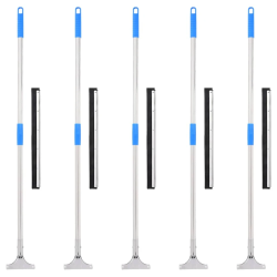 vidaXL grīdas slotiņas, 5 gab., 45x122,5 cm, tērauds un gumija