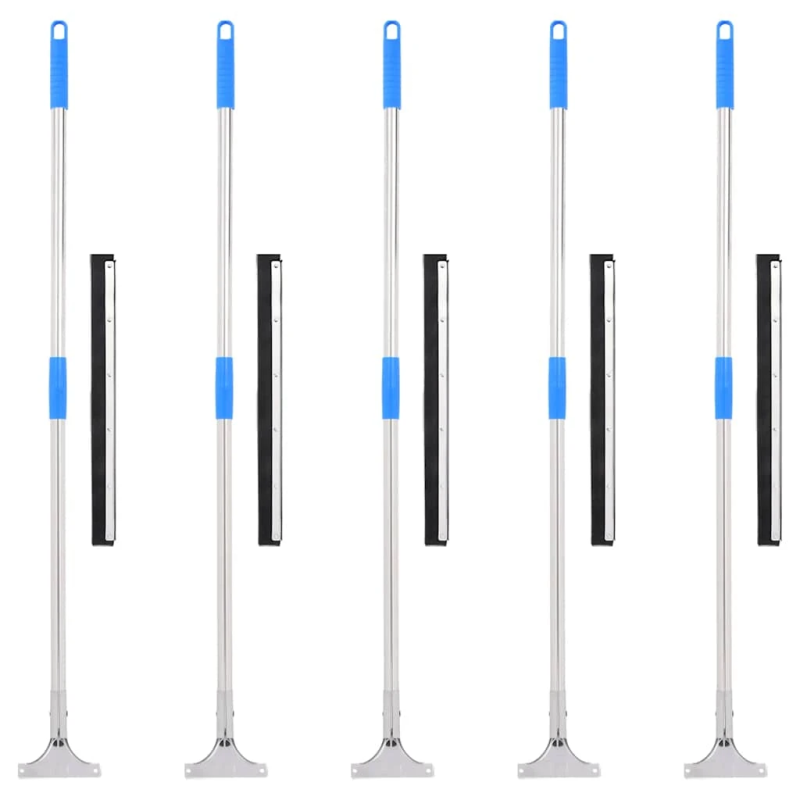 vidaXL grīdas slotiņas, 5 gab., 45x122,5 cm, tērauds un gumija