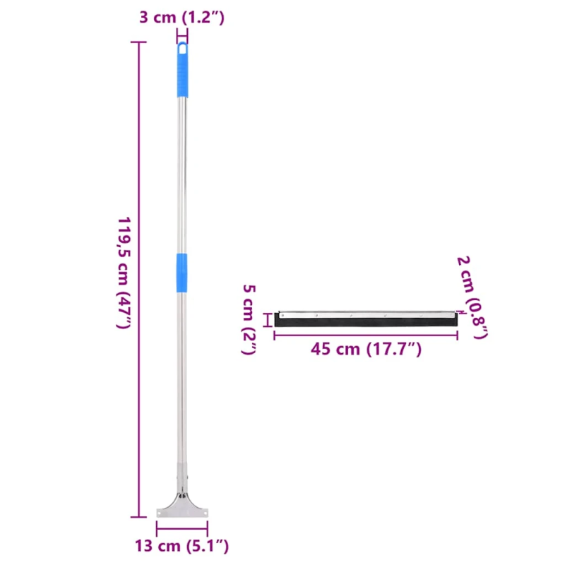 vidaXL grīdas slotiņas, 5 gab., 45x122,5 cm, tērauds un gumija