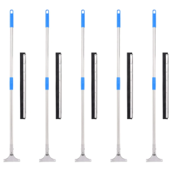 vidaXL grīdas slotiņas, 5 gab., 55x122,5 cm, tērauds un gumija