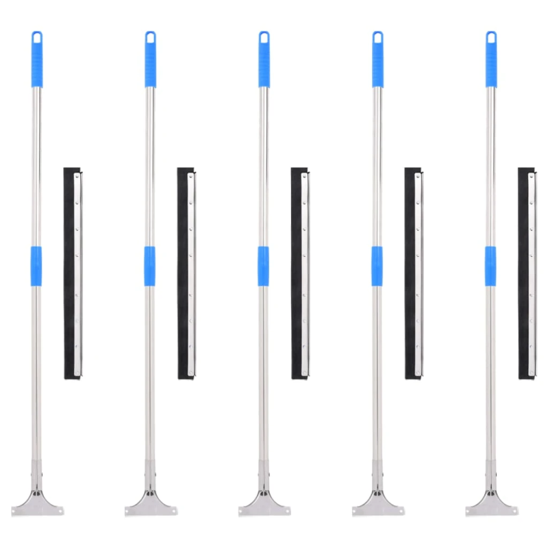 vidaXL grīdas slotiņas, 5 gab., 55x122,5 cm, tērauds un gumija