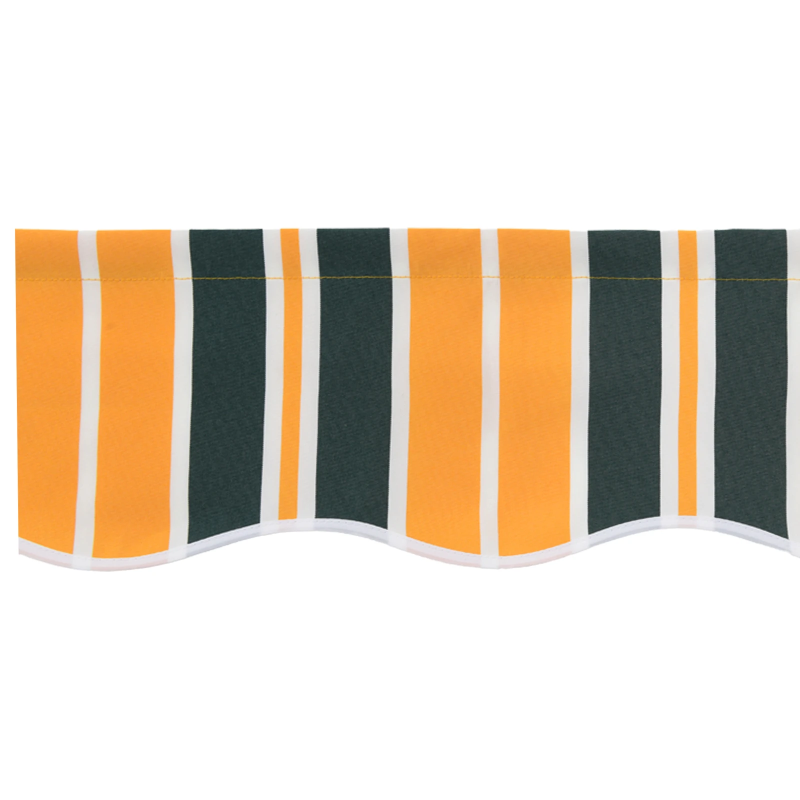 vidaXL Markīzes rezerves audums Zaļa un dzeltena 280 x 245 cm