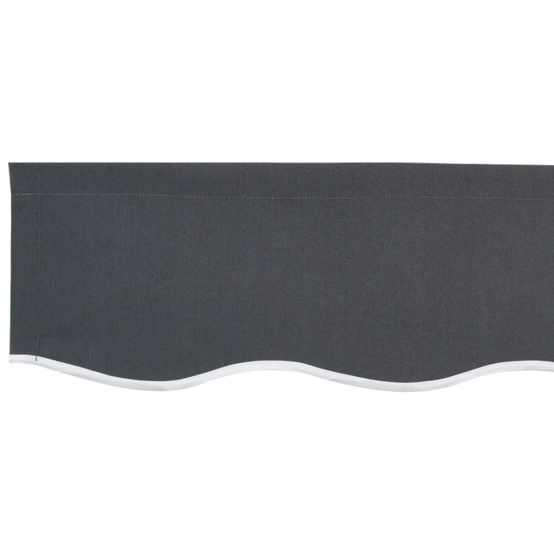 vidaXL Apgaismojošs valance Antracīts 580 x 20 cm Audekls