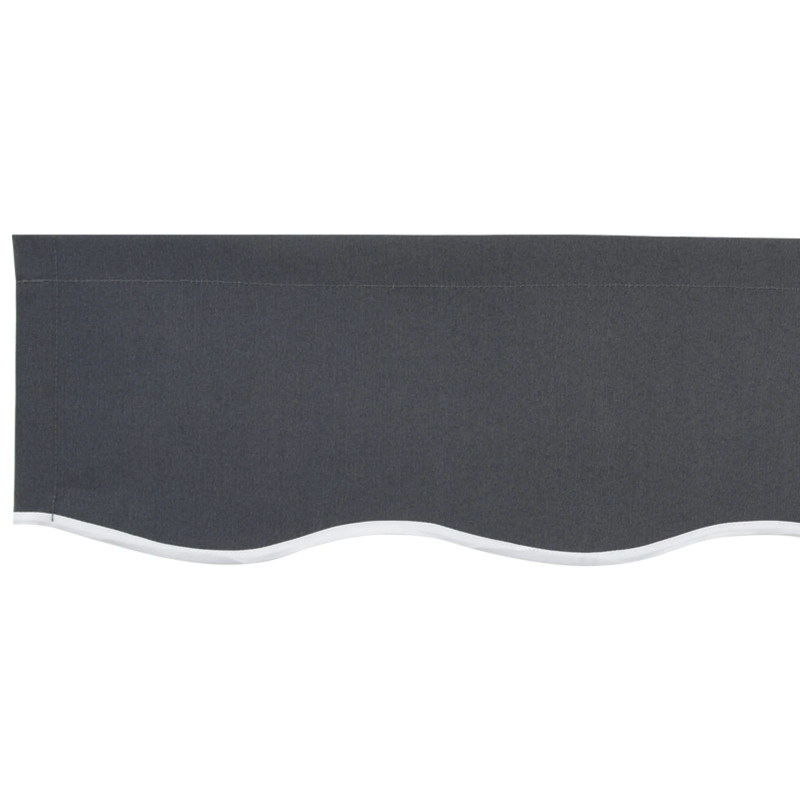vidaXL Apgaismojošs valance Antracīts 580 x 20 cm Audekls