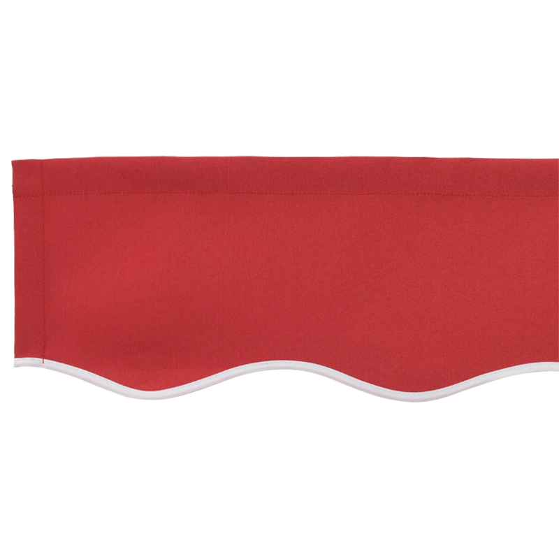 vidaXL Apgaismojošs valance Sarkana 580 x 20 cm Audekls