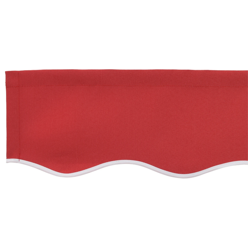 vidaXL Apgaismojošs valance Sarkana 580 x 20 cm Audekls