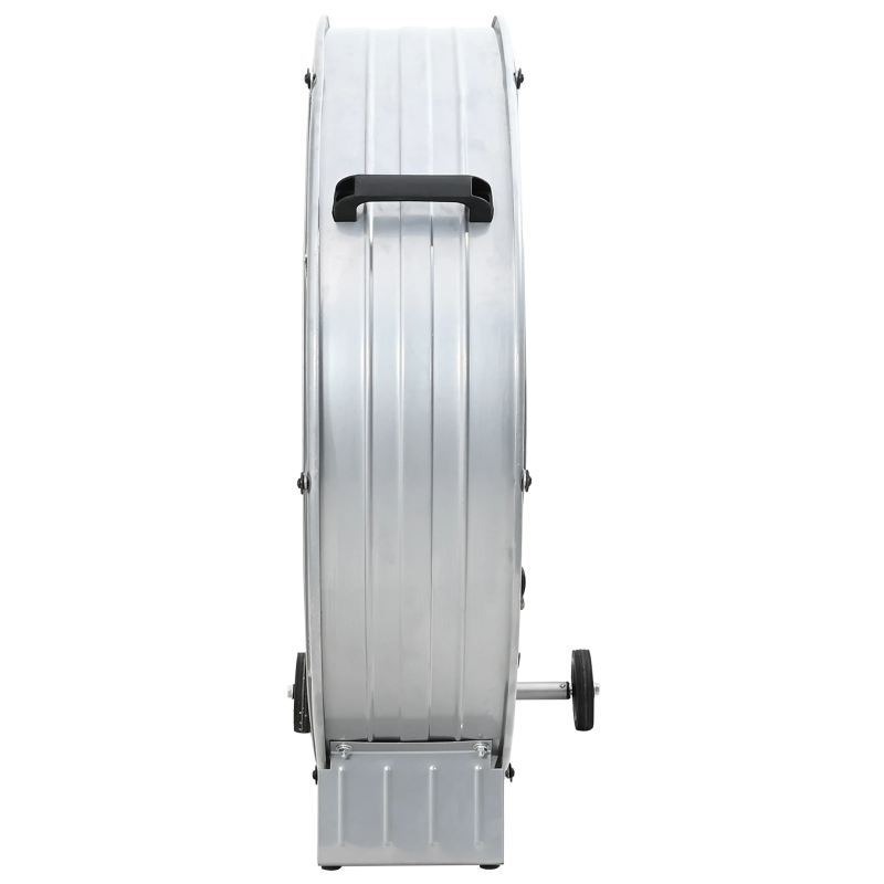 vidaXL Bungu ventilators ar riteni Sudraba 79 x 37 x 82 cm Alumīnijs