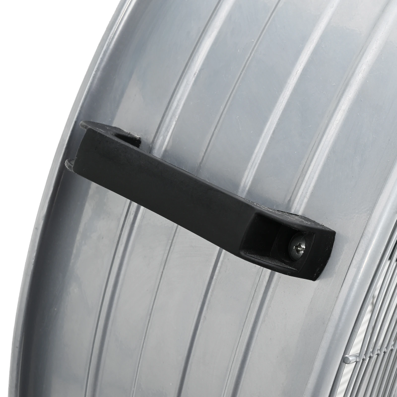 vidaXL Bungu ventilators ar riteni Sudraba 79 x 37 x 82 cm Alumīnijs