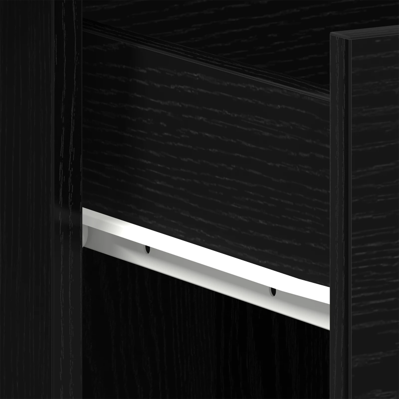 vidaXL Galds Melns ozolkoks 100 x 50 x 76 cm Inženierijas koks