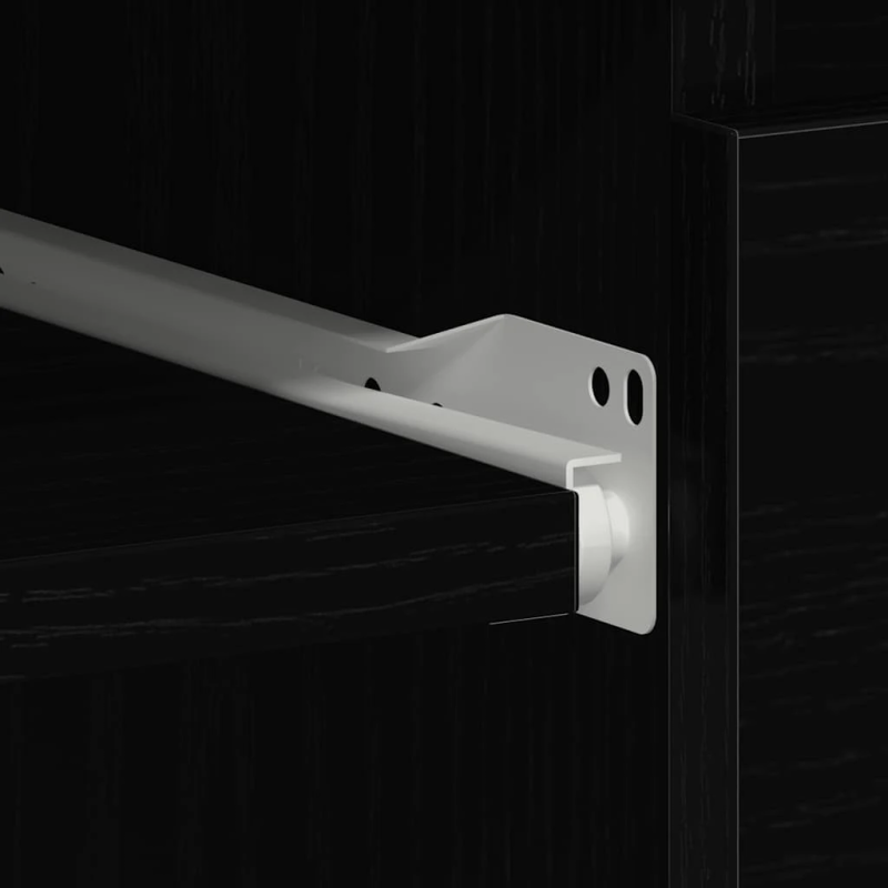 vidaXL rakstāmgalds melns ozols 90x45x76 cm inženierijas koks