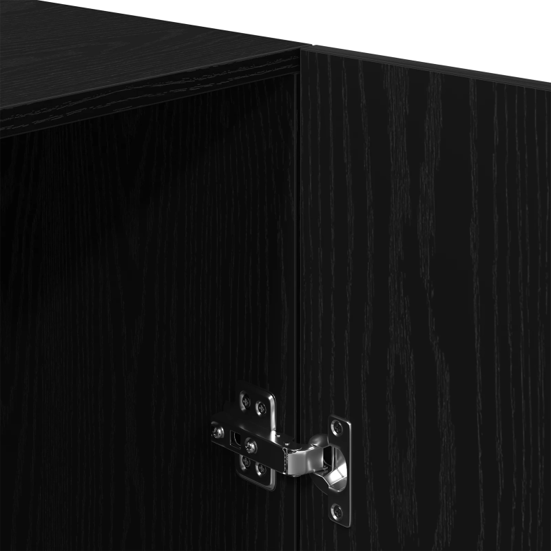 vidaXL Veļas mašīnas skapis Melns ozolkoks 70,5 x 71,5 x 91,5 cm