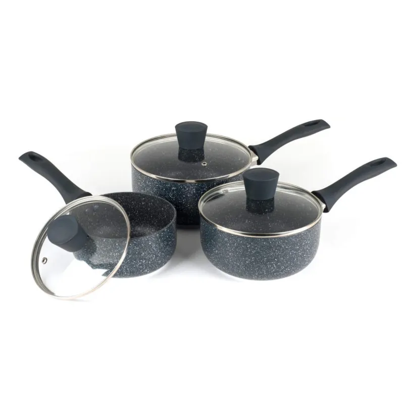 Russell Hobbs RH00847EU7 Nightfall Stone 3-Piece Saucepan Set