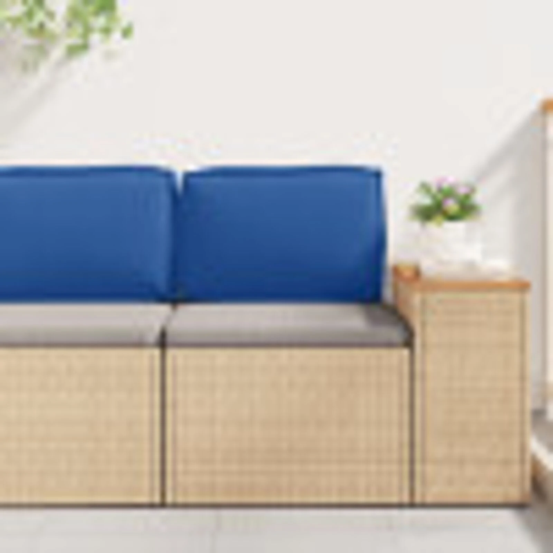 vidaXL Spilvens Karaliski zils 50 x 40 x 12 cm Oksforda audums