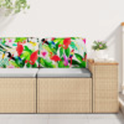 vidaXL Spilvens Daudzkrāsains 50 x 40 x 12 cm Oksforda audums