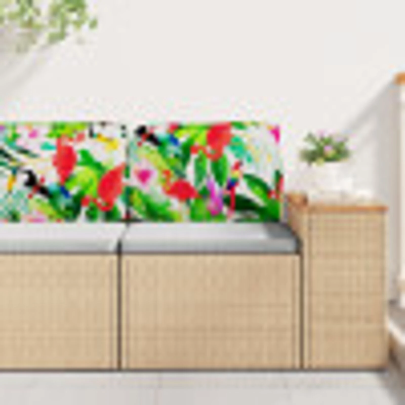 vidaXL Spilvens Daudzkrāsains 50 x 40 x 12 cm Oksforda audums