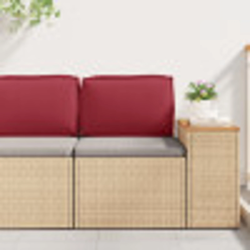 vidaXL Spilvens Vīna sarkans 60 x 40 x 12 cm Oksforda audums