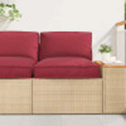 vidaXL Spilvens Vīna sarkans 60 x 60 x 12 cm Oksforda audums