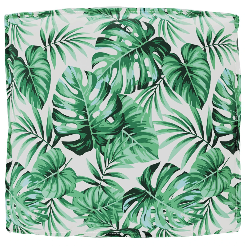 vidaXL Spilvens Lapa Lapu raksts 80 x 80 x 12 cm Oksforda audums