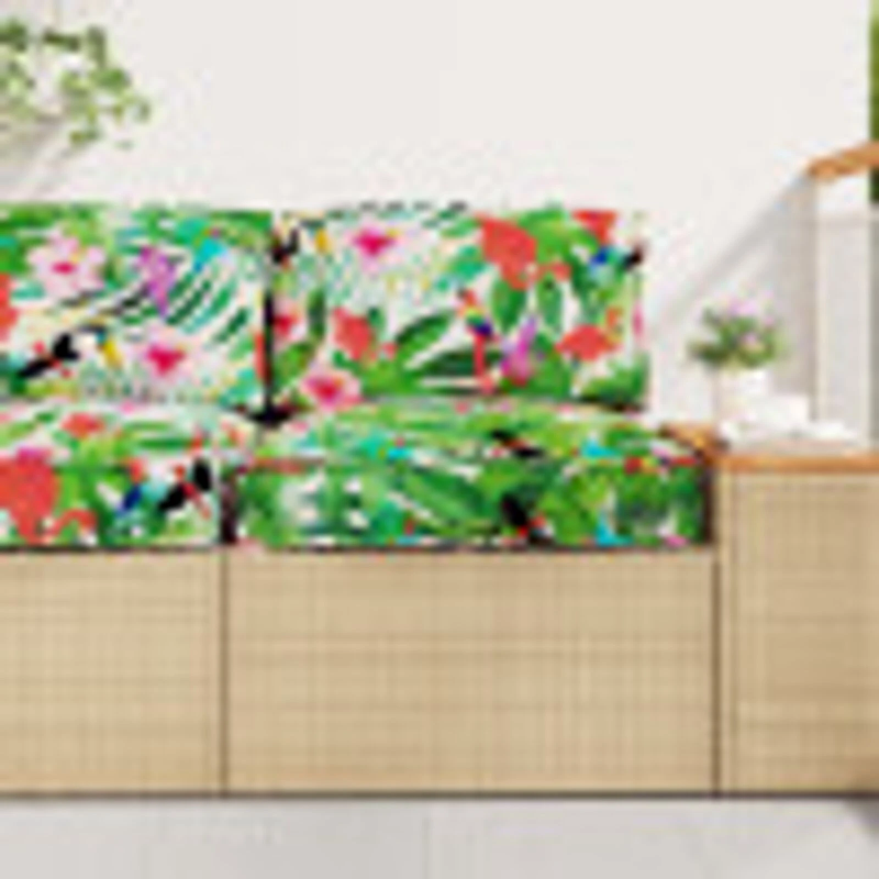 vidaXL Spilvens Daudzkrāsains 80 x 80 x 12 cm Oksforda audums