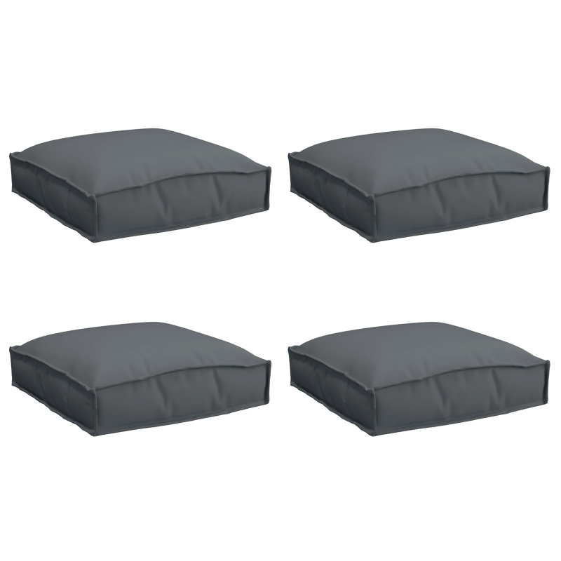 vidaXL Spilvens 4 pcs Antracīts 40 x 40 x 8 cm Oksforda audums