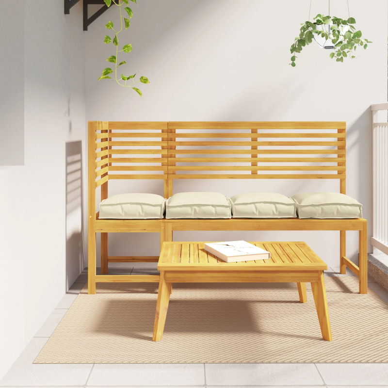 vidaXL Spilvens 4 pcs Krēmkrāsa 40 x 40 x 8 cm Oksforda audums