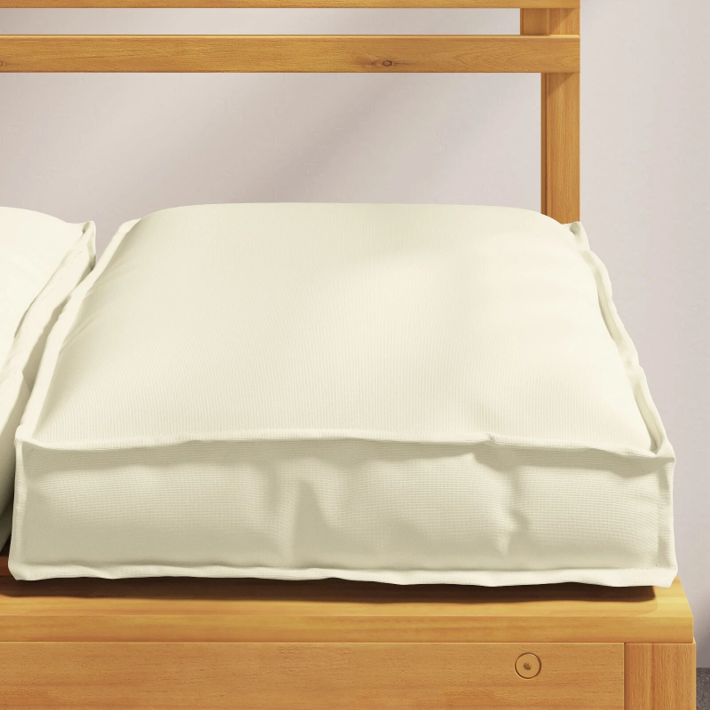 vidaXL Spilvens 4 pcs Krēmkrāsa 40 x 40 x 8 cm Oksforda audums