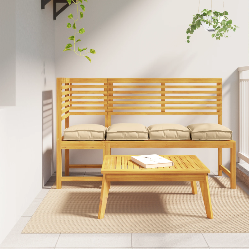 vidaXL Spilvens 4 pcs Bēša 40 x 40 x 8 cm Oksforda audums