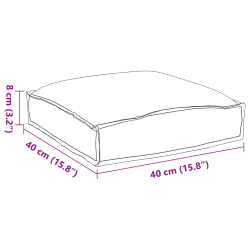 vidaXL Spilvens 4 pcs Vīna sarkans 40 x 40 x 8 cm Oksforda audums